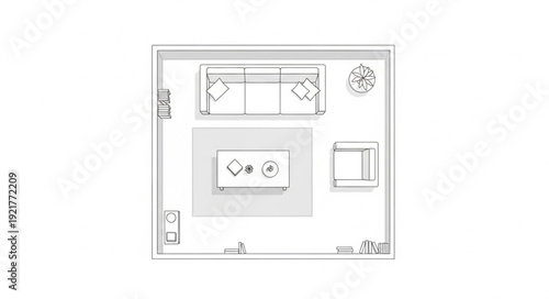 Simple Bathroom Floor Plan Design.