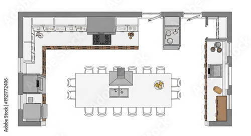 Residential Floor Plan Design Layout.