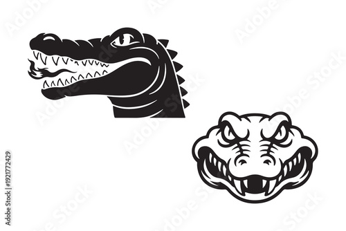 Minimalist Alligator Head Set