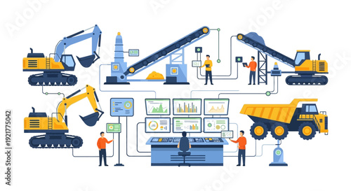 Smart Mining Operations: Digital Control Room, Automated Heavy Machinery & Data Analytics for Industry 4.0