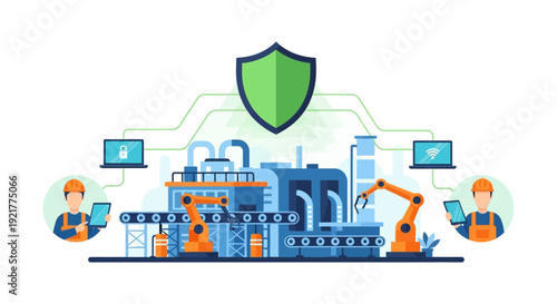 Secure Industrial Automation: Smart Factory with IoT, Robotics & Digital Protection