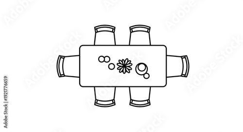 Simple Plumbing Manifold Illustration.