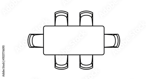 Simple Rectangular Pipe Fitting Illustration.