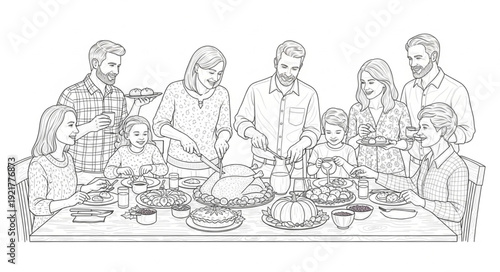 Sketch of Last Supper Scene with Figures.