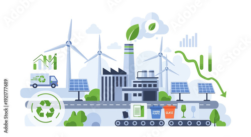 Sustainable Industry & Green Energy Ecosystem: Renewable Power, Waste Recycling, and Eco-Friendly Manufacturing