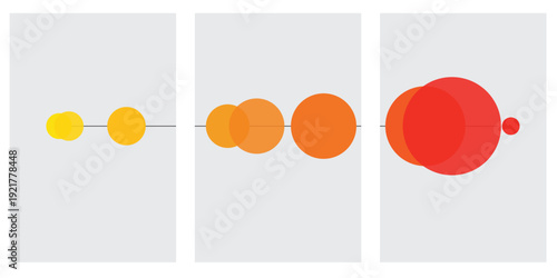 Abstract representation of data growth and expansion over time.