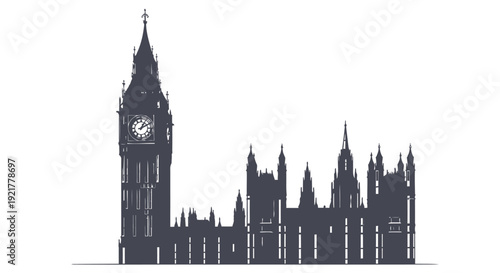 Historic Big Ben clock tower standing tall beside Houses of Parliament