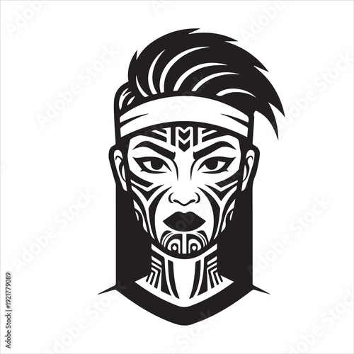 Ancient Warrior Portraits – A Collection of Black and White Vector Art Icons. Ancient warriors and historical heroines from various civilizations are illustrated in a black and white vector line art
