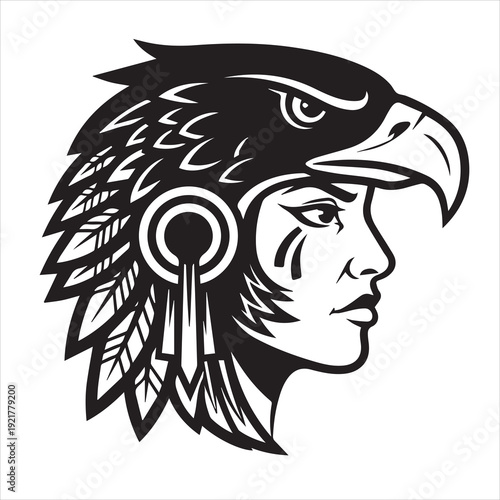 Ancient Warrior Portraits – A Collection of Black and White Vector Art Icons. Ancient warriors and historical heroines from various civilizations are illustrated in a black and white vector line art