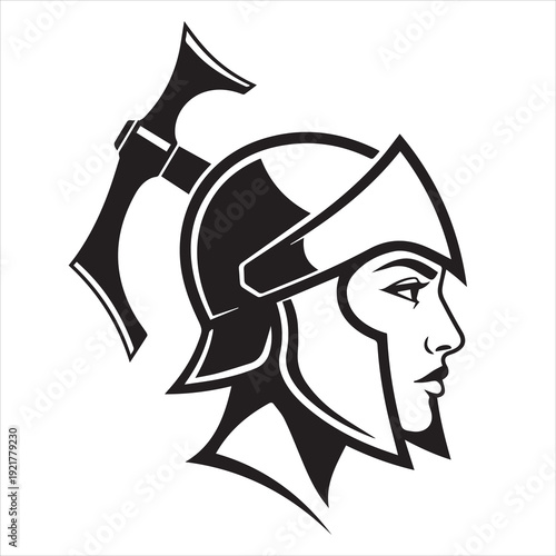 Ancient Warrior Portraits – A Collection of Black and White Vector Art Icons. Ancient warriors and historical heroines from various civilizations are illustrated in a black and white vector line art