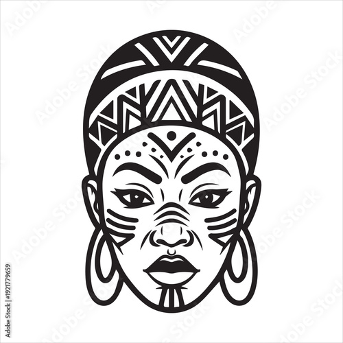 Ancient Warrior Portraits – A Collection of Black and White Vector Art Icons. Ancient warriors and historical heroines from various civilizations are illustrated in a black and white vector line art