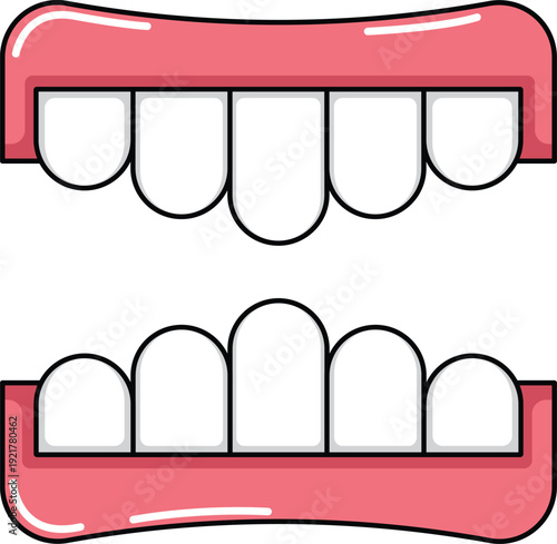 design Denture illustration icon