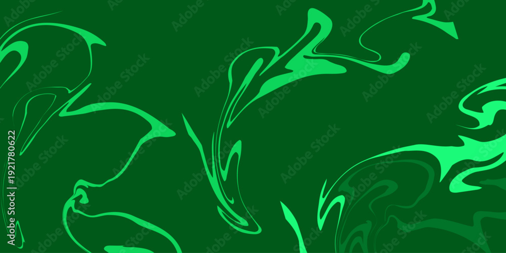 Fototapeta premium green liquid oil color painting brush spalsh artistic abstract background