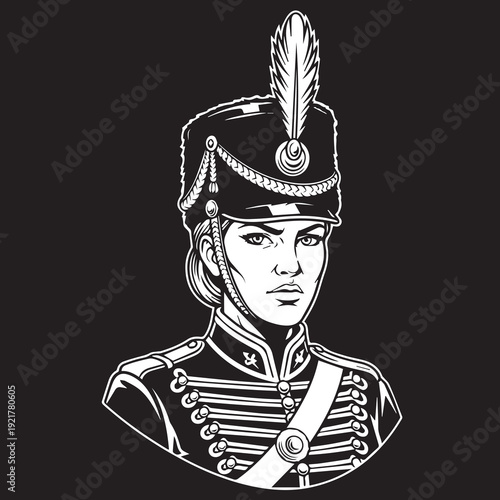 Ancient Warrior Portraits – A Collection of Black and White Vector Art Icons. Ancient warriors and historical heroines from various civilizations are illustrated in a black and white vector line art