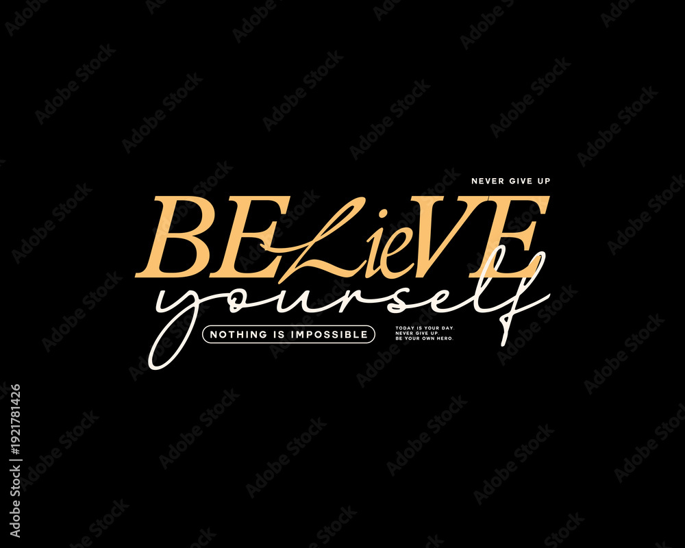 Obraz premium Modern streetwear Aesthetic quotes typography graphic tee design templates