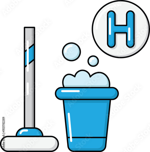 design Housekeeping illustration icon