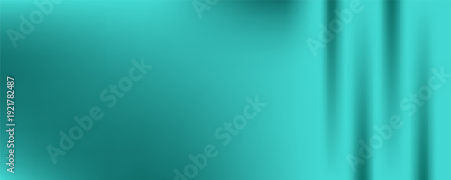 Light teal jade sea turquoise agua mint blue green abstract background. Silk satin fabric. Glitter shimmer. Color gradient. Line stripe wave. Drapery curtain. Elegant subtle. Blank design. Wide banner