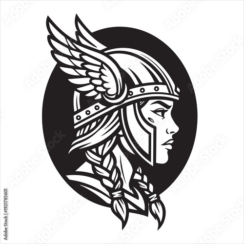 Ancient Warrior Portraits – A Collection of Black and White Vector Art Icons. Ancient warriors and historical heroines from various civilizations are illustrated in a black and white vector line art