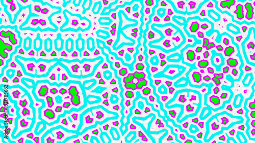 Abstract Fractal Design With Vibrant Colors and Intricate Patterns