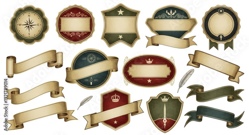 Vintage Labels and Banners Collection.