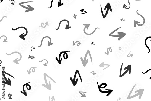 Hand drawn arrow vector icons set. sketch arrow design for business plan and education.