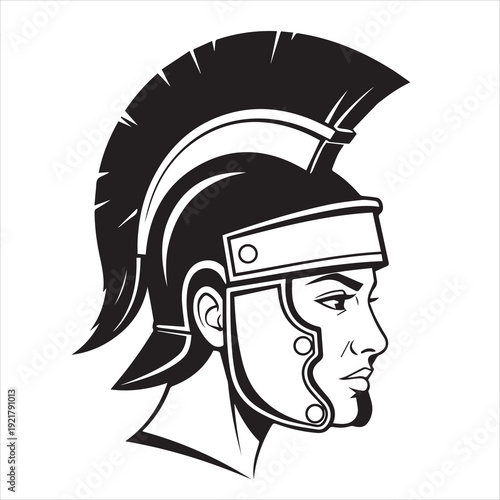 Ancient Warrior Portraits – A Collection of Black and White Vector Art Icons. Ancient warriors and historical heroines from various civilizations are illustrated in a black and white vector line art