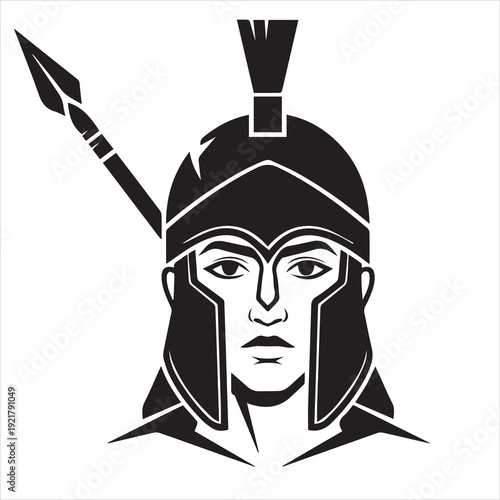 Ancient Warrior Portraits – A Collection of Black and White Vector Art Icons. Ancient warriors and historical heroines from various civilizations are illustrated in a black and white vector line art
