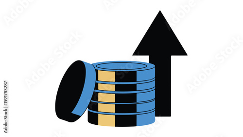 A close-up view of a vector file icon on a white background