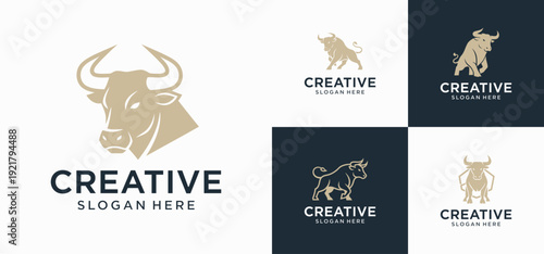 Modern Cow Logo Design with a Clean Minimalist Style
