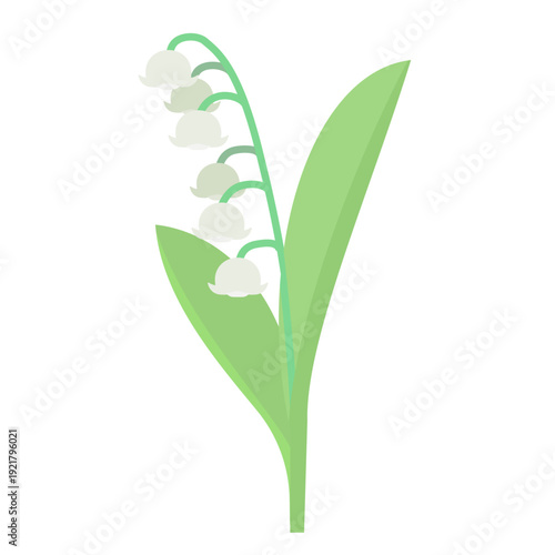 スズランの花のイラスト