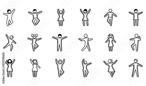 People Celebrating with Arms Raised in Joyful Gesture