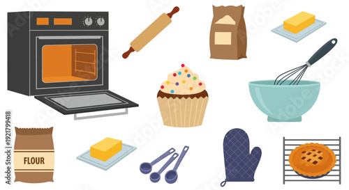 Baking Essentials and Sweet Treats Display.