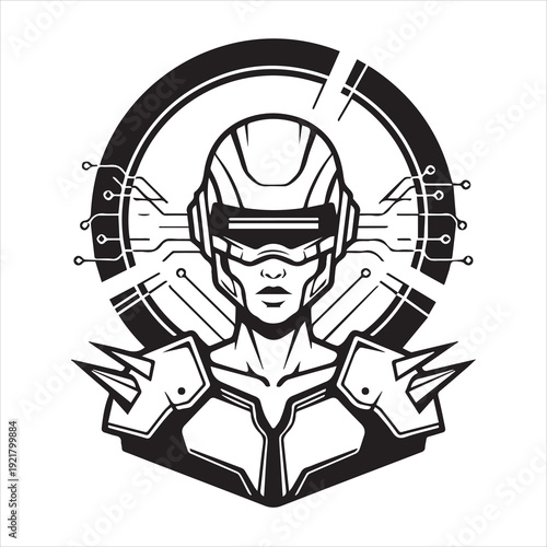 Ancient Warrior Portraits – A Collection of Black and White Vector Art Icons. Ancient warriors and historical heroines from various civilizations are illustrated in a black and white vector line art