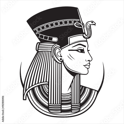 Ancient Warrior Portraits – A Collection of Black and White Vector Art Icons. Ancient warriors and historical heroines from various civilizations are illustrated in a black and white vector line art