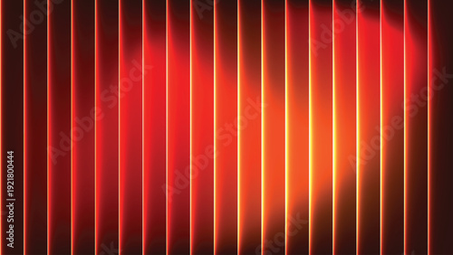 Vibrant Red and Orange Glowing Vertical Lines