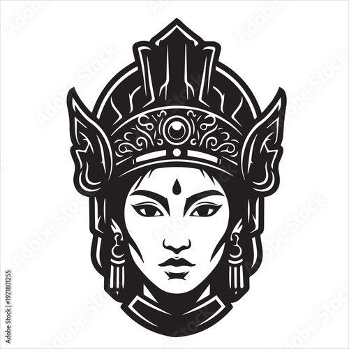 Ancient Warrior Portraits – A Black and White Vector Art Icons. Ancient warriors and historical heroines from various civilizations are illustrated in a black and white vector line art s