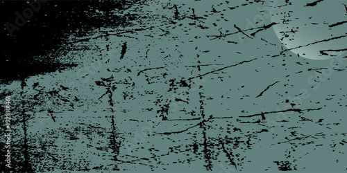 Teal Grunge Texture With Scratched Distressed Paint Surface Abstract Background For Design