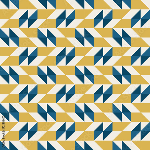 Wallpaper Mural Geometric precision aesthetic, color block tessellation modern seamless vector patterns Torontodigital.ca