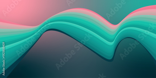 Modern cool shape neon glow gradient background template for business corporate, brochure, flyer, wallpaper, banner, presentation, advertising vector