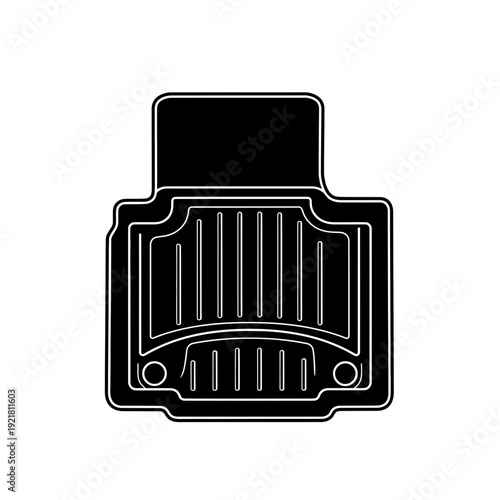 Rubber Car Floor Mat Silhouette for Auto Interior Protection Concepts