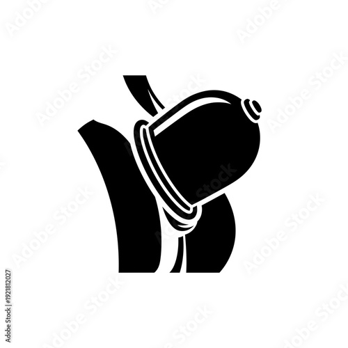 Cupping Therapy Glass Suction Silhouette for Alternative Healing