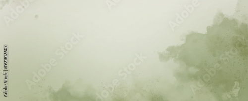 Abstract watercolor art background template. green watercolor backdrop empty space for text, banner, presentation or product display graphic design