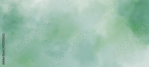 Abstract watercolor art background template. green watercolor backdrop empty space for text, banner, presentation or product display graphic design