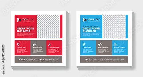 New Modern Social Media Post Flyer – Creative Business Marketing Design, Professional Modern Social Media Flyer Template for Online Promotion