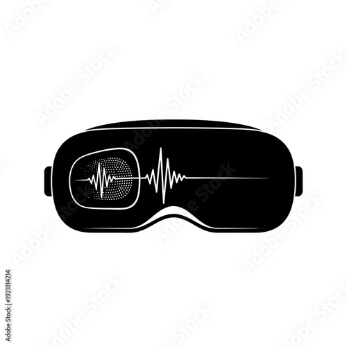 Smart Sleep Mask Brainwave Sensor Silhouette for Rest Optimization and Wearable Tech