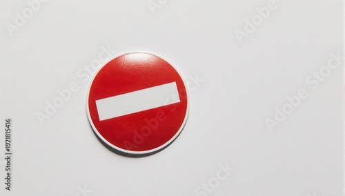 Free Download Circular red and white sign indicating a direction is not permitted - GFXLoad