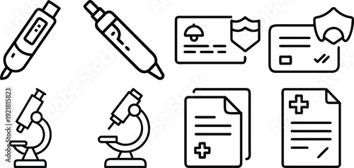 Set of  outline icons related to sleep. Linear icon collection. Editable stroke. Vector illustration, 
