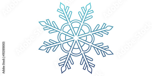 A beautifully intricate snowflake with delicate ice patterns and a light blue hue.