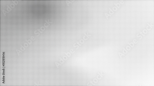 Halftone pattern with gradient effect in black and white tones