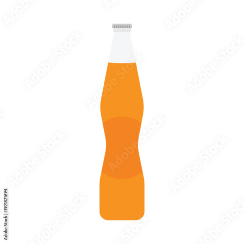 illustration of orange soda water